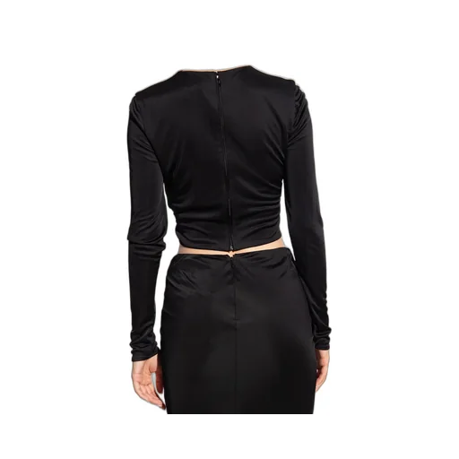 X Dua Lipa Knotted Crop Top