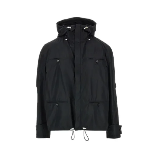 Rope And Hooded Casual Jacket