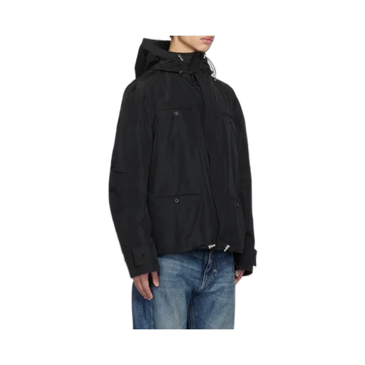 Rope And Hooded Casual Jacket