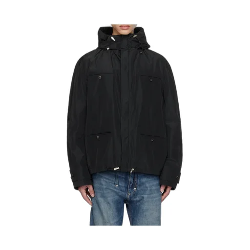 Rope And Hooded Casual Jacket