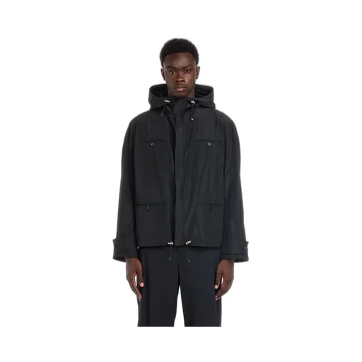 Rope And Hooded Casual Jacket