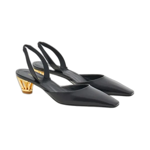 Salvatore Ferragamo Cage Heeled Slingback Pumps