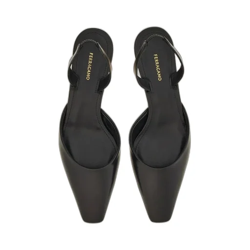 Salvatore Ferragamo Cage Heeled Slingback Pumps