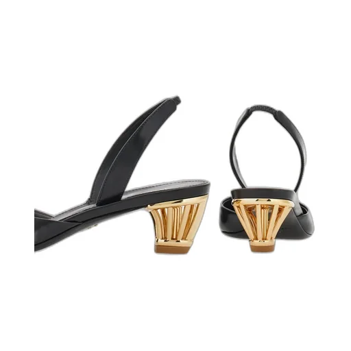 Salvatore Ferragamo Cage Heeled Slingback Pumps