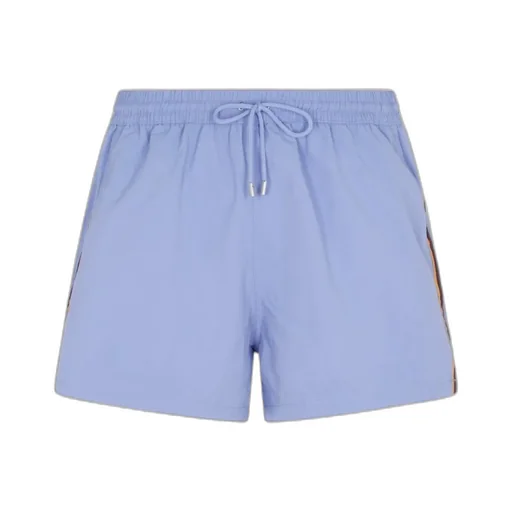 Stripe-Trim Swim Shorts