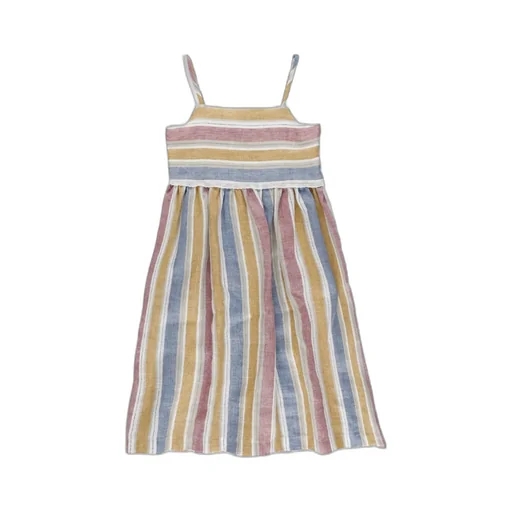 Striped Pleated Dress