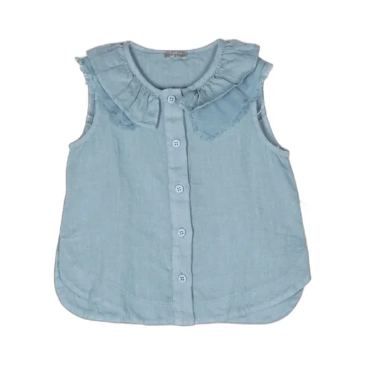 Fringed Sleeveless Blouse