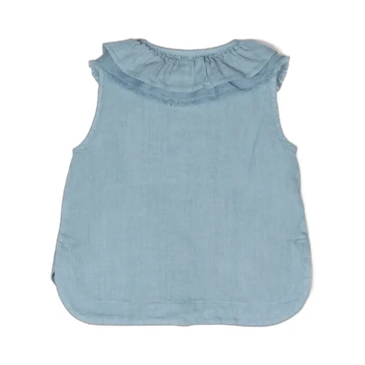 Fringed Sleeveless Blouse