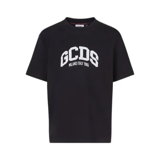 Gcds Logo Embroidered Crewneck T-Shirt