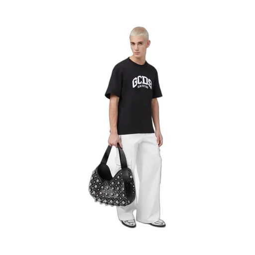 Gcds Logo Embroidered Crewneck T-Shirt