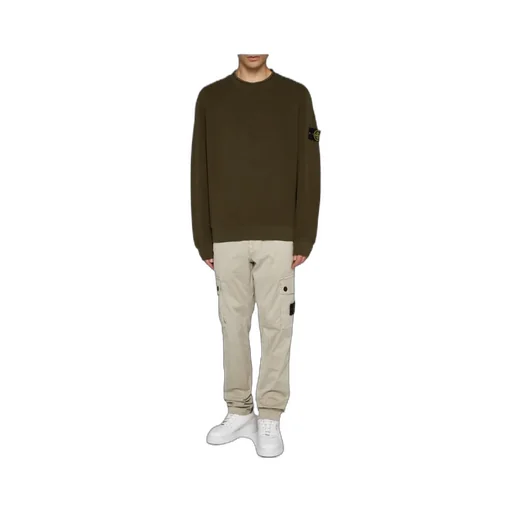 Stone Island Logo Patch Crewneck Sweatshirt