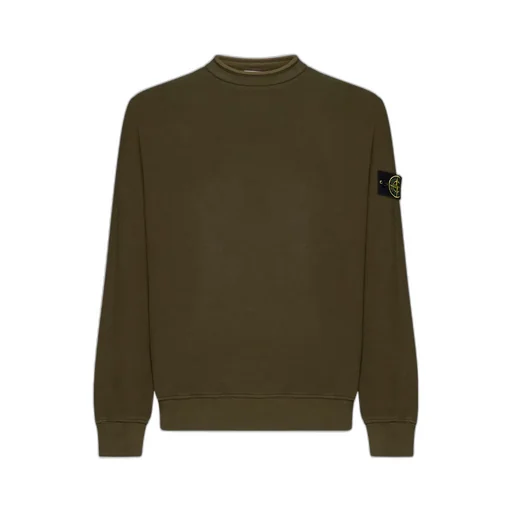 Stone Island Logo Patch Crewneck Sweatshirt