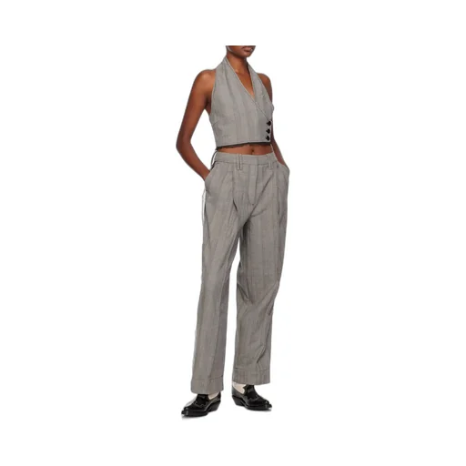 Grey Herringbone Suiting Vest
