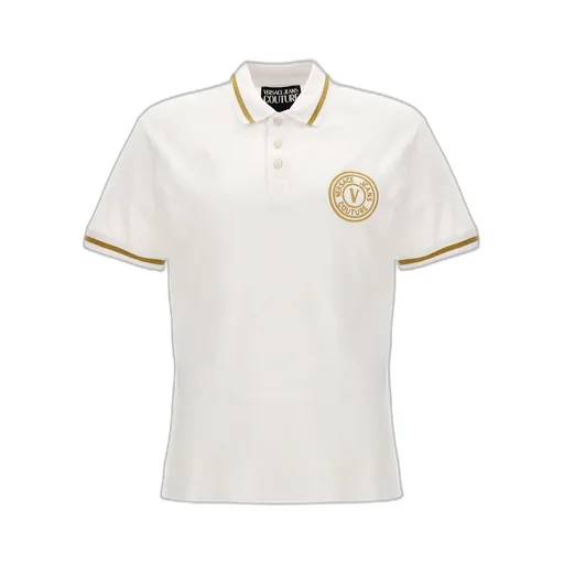 Versace Jeans Couture Logo-Embroidered Short-Sleeved Polo Shirt
