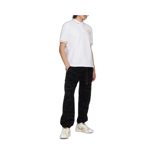 Versace Jeans Couture Logo-Embroidered Short-Sleeved Polo Shirt