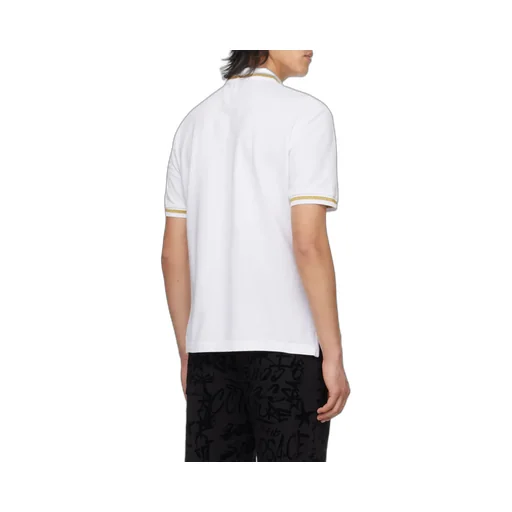 Versace Jeans Couture Logo-Embroidered Short-Sleeved Polo Shirt