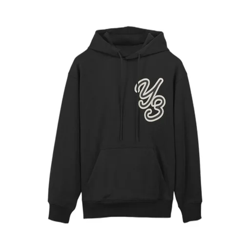 Y-3 Logo-Printed Drawstring Hoodie