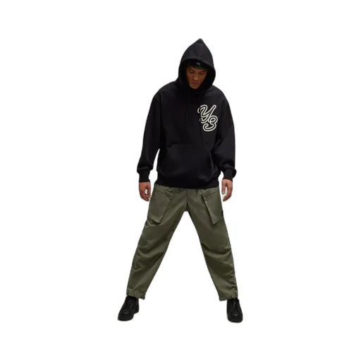 Y-3 Logo-Printed Drawstring Hoodie