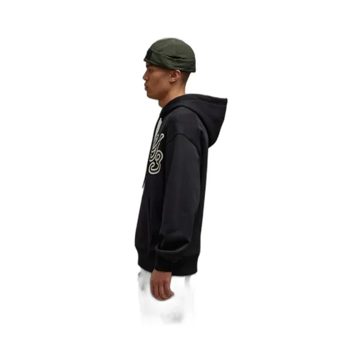 Y-3 Logo-Printed Drawstring Hoodie