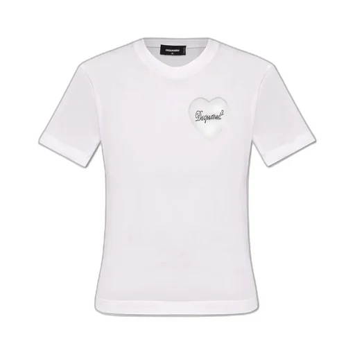 Dsquared2 Heart Tulle Detailed T-Shirt