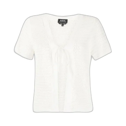 A.P.C. Tie-Front Knitted Cardigan