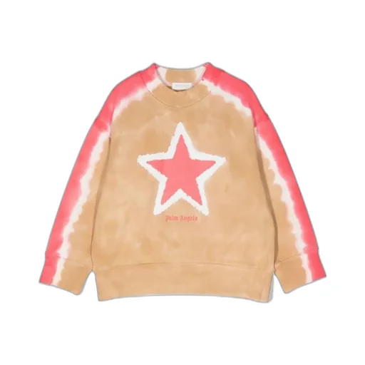 Star Tie-Dye Print Sweatshirt