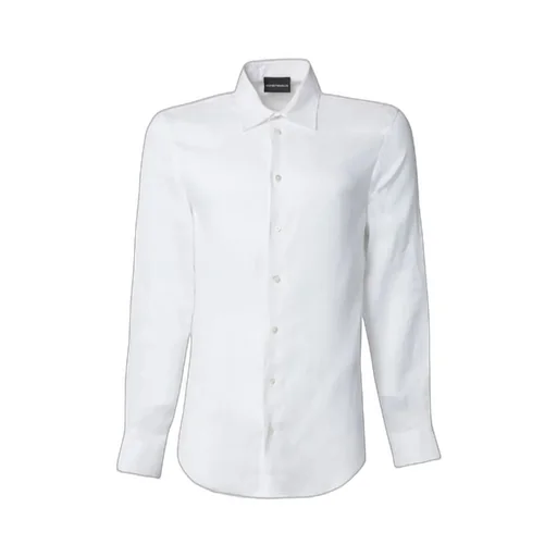 Emporio Armani Buttoned Curved Hem Shirt