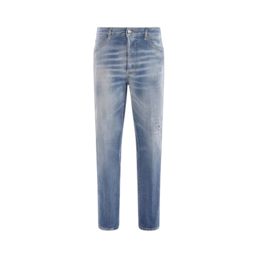 Dsquared2 Distressed Straight Leg Jeans