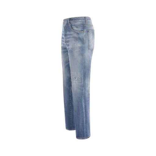 Dsquared2 Distressed Straight Leg Jeans