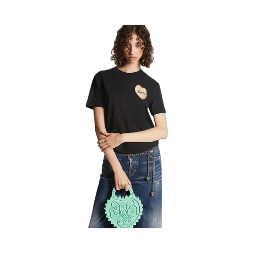 Dsquared2 Heart Tulle Detailed T-Shirt