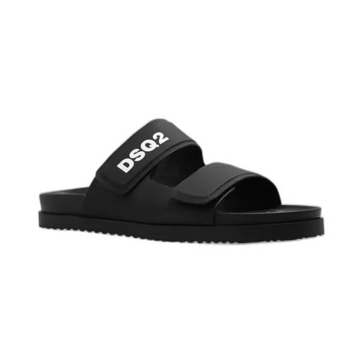 Dsquared2 Logo Printed Open Toe Sandals