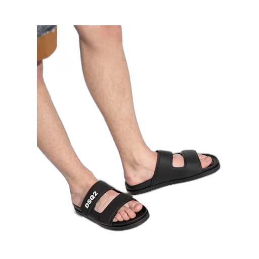 Dsquared2 Logo Printed Open Toe Sandals