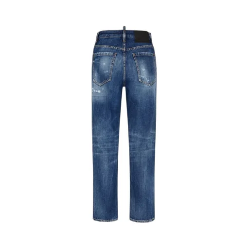 Dsquared2 Distressed Straight-Leg Boston Jeans