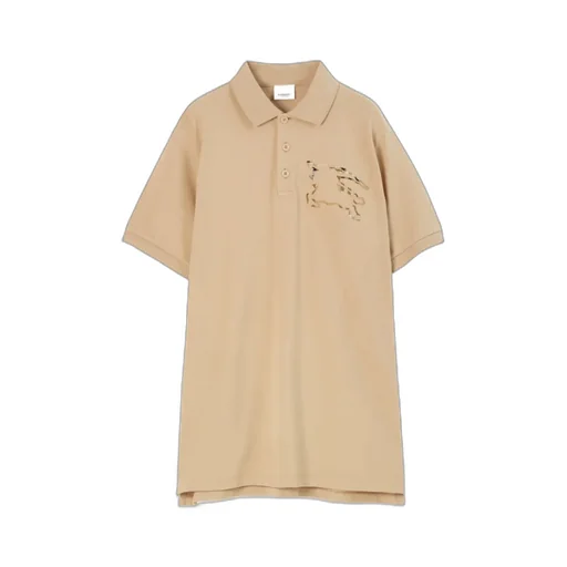Burberry Logo Printed Short Sleeved Polo Shirt