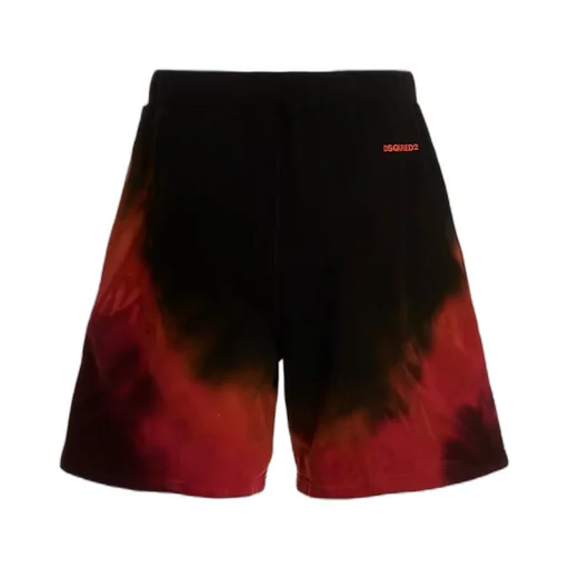 Dsquared2 Tie-Dyed Logo Printed Track Shorts