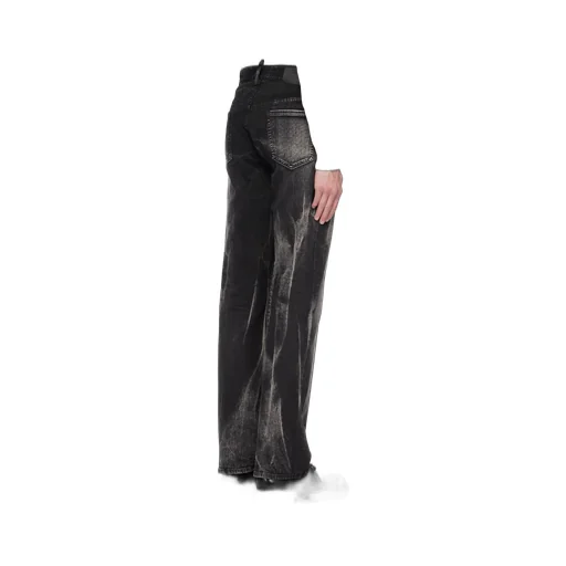 Dsquared2 Straight-Leg Logo Patch Jeans