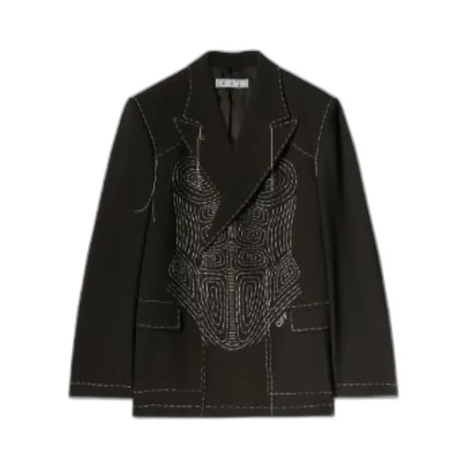 Off-White Runway Body Stitch Long-Sleeved Jacket