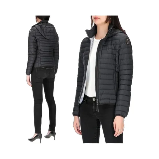 Long-Sleeved Hooded Down Jacket