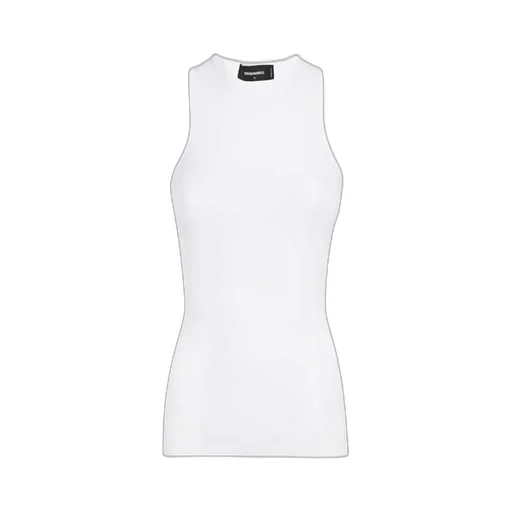 Ribbed-Trim Tank Top