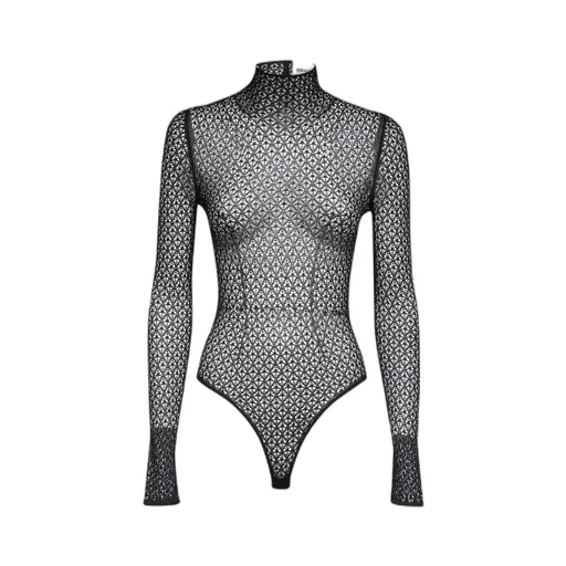 High-Necked Long-Sleeved Jumpsuit