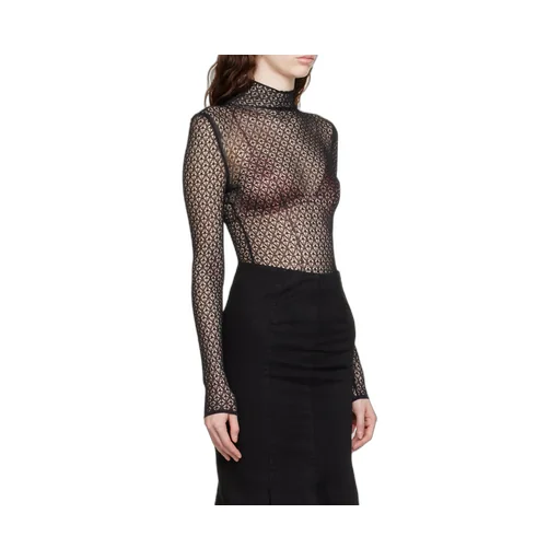 High-Necked Long-Sleeved Jumpsuit