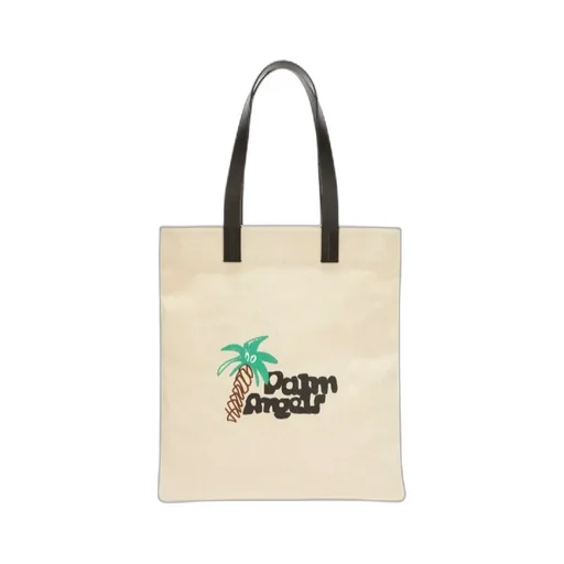 Palm Angels Logo Printed Open Top Tote Bag