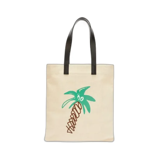 Palm Angels Logo Printed Open Top Tote Bag