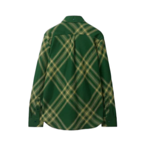 Check-Pattern Wool Shirt