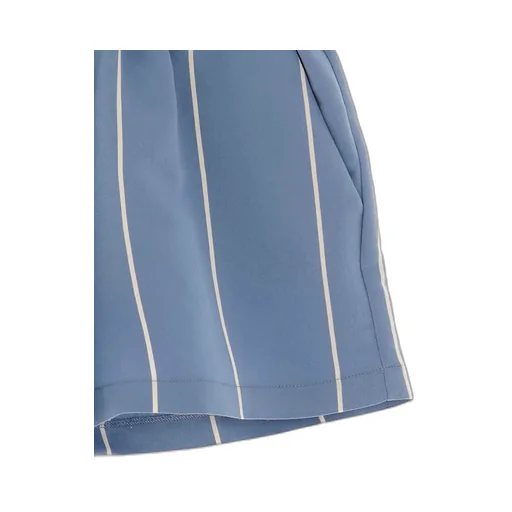 Douuod Kids Mid-Rise Striped Straight-Leg Shorts