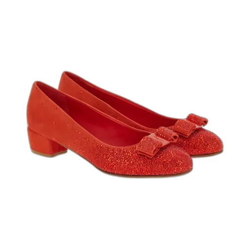 Salvatore Ferragamo Vara Bow Embellished Pumps