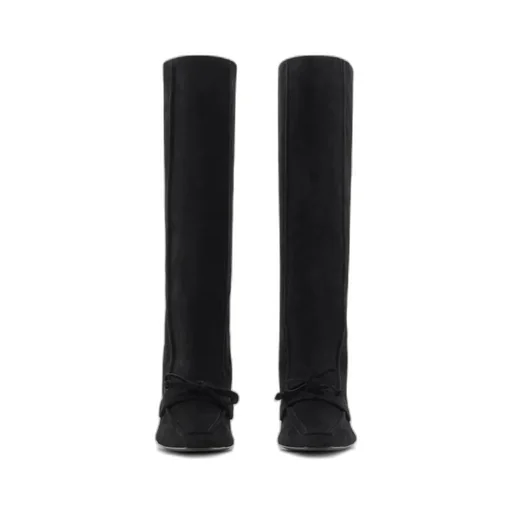 Burberry Storm Square-Toe Knee-High Boots