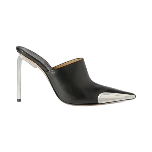 Off-White Pointed Toe Slip-On Mules
