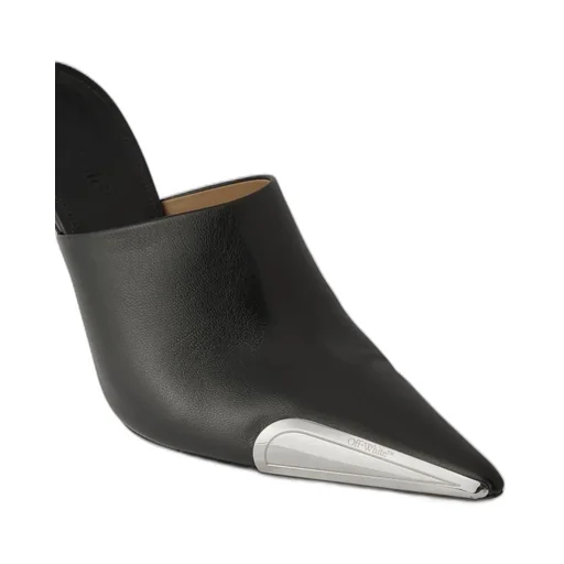Off-White Pointed Toe Slip-On Mules
