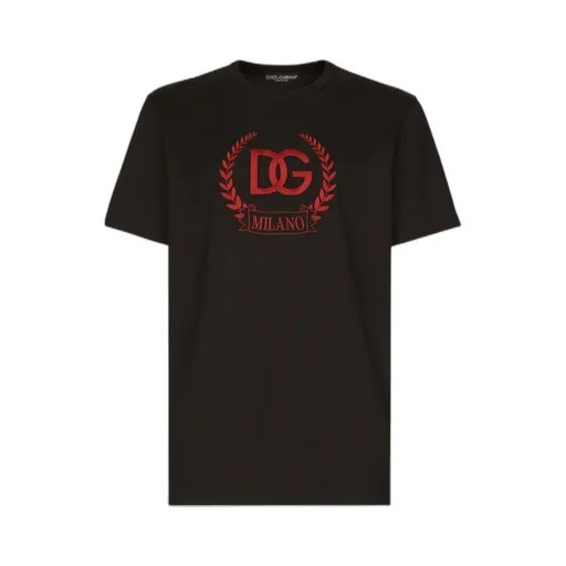 Dolce & Gabbana Logo Embroidered Crewneck T-Shirt